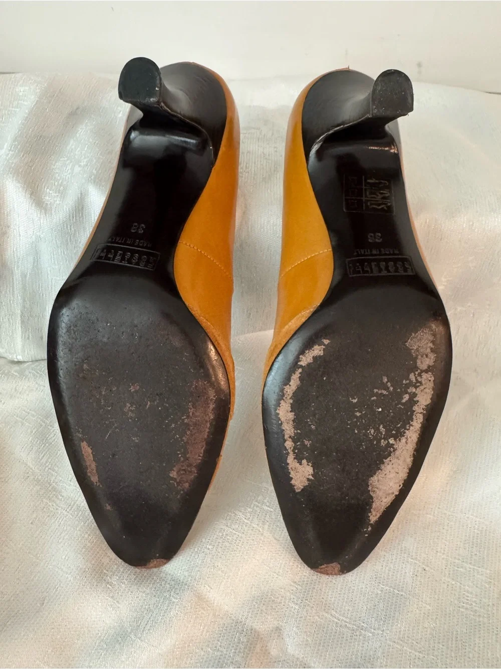 Fratelli Rossetti - Vintage Leather heals camel color